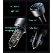 Yesido Dual TC Ports And QC Car Charger Black - Y59