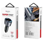 Yesido Dual TC Ports And QC Car Charger Black - Y59