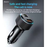Yesido Innovative Car Charger 38W Black - Y60
