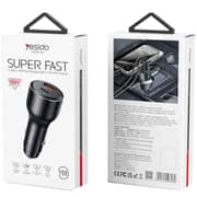 Yesido Fast Charging Car Charger Black - Y65