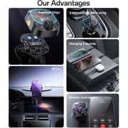 Yesido Bluetooth & FM Transmitter Car Charger Black - Y70