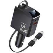 Yesido Car Charger with Charging Cable Black - Y71