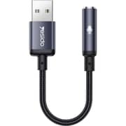 Yesido Aluminum Alloy Audio Cable Balck - YAU46