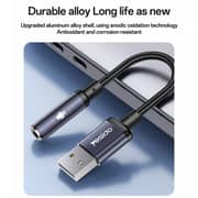 Yesido Aluminum Alloy Audio Cable Balck - YAU46