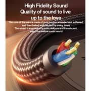 Yesido Aluminum Alloy Audio Cable Balck - YAU46