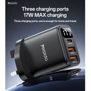 Yesido Charging Fast Charger Black - YC86