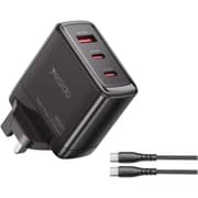 Yesido Fast Charger With Cable Black - YC98C