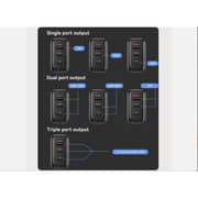 Yesido Fast Charger With Cable Black - YC98C