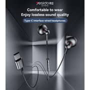 Yesido Wired In Ear Headphone Black