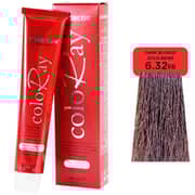 EP Coloray Cream Hair Colour 6.32 Dark Blonde Gold Beige 100ml (Pack of 1)