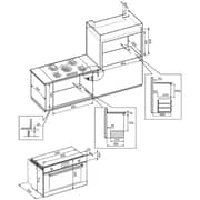 Baumatic Built-in Electric Oven 125L Black - BMEO96E9BL