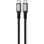DCU Durable USB-C To USB-C Cable 1m Black - 30402095