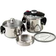 Julia Stainless Steel Pressure Cooker 2pc Set - Ju1233