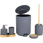 Julia Grey 5Pcs Bathroom Accessories Set - Ju24 2014