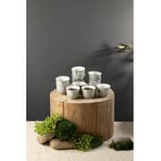 Otantik Liqaa Grey And Silver Arabic Coffee 12pcs Set - Et2928