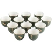 Otantik Liqaa Olive And Gold Arabic Coffee 12pcs Set - Et2929