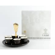 Otantik Naqsh Black And Gold Arabic Coffee Set 7pcs - Et2969