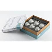 Otantik Liqaa Grey And Silver Arabic Coffee 7pcs Set - Et2836