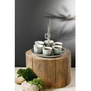 Otantik Liqaa Grey And Silver Arabic Coffee 7pcs Set - Et2836