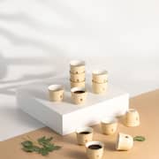 Otantik Naqsh Ivory And Gold Arabic Coffee Cups 12pcs Set - Et2957