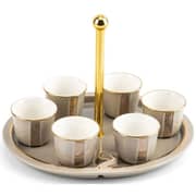 Otantik Nour Beige Arabic Coffee 7pcs Set - Et2288