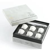 Otantik Naqsh White And Silver Arabic Coffee 7pcs Set - Et2966