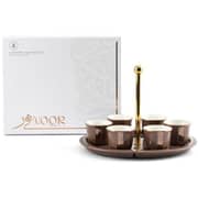 Otantik Nour Brown Arabic Coffee 7pcs Set - Et2289