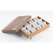 Otantik Jiwar Beige and Silver Arabic Coffee 12pc Set - Et2909