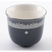 Otantik Ather Blue and Sliver Arabic Coffee 6pc Set with Cup Holder - Et2499