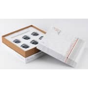 Otantik Ather Blue and Sliver Arabic Coffee 6pc Set with Cup Holder - Et2499