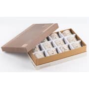 Otantik Jiwar Beige and Gold Arabic Coffee 12pc Set - Et2907