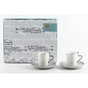 Otantik Liqaa Grey and Silver Turkish Coffee 12pc Set - Et2786