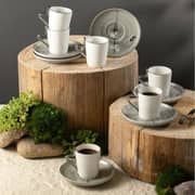 Otantik Liqaa Grey and Silver Turkish Coffee 12pc Set - Et2786