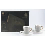 Otantik Asalah Grey and Gold Turkish Coffee 12pc Set - Et2535