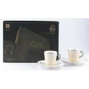 Otantik Asalah Creamy and Silver Turkish Coffee 12pc Set - Et2537