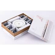 Otantik Ather Blue and Sliver Turkish Coffee 12pc Set - Et2484