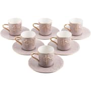 Otantik Jiwar Purple and Gold Turkish Coffee 12pc Set - Et2649