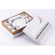 Otantik Ather White and Gold Turkish Coffee 12pc Set - Et2487