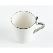 Otantik Liqaa Pearl White and Silver Turkish Coffee 12pc Set - Et2785