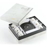 Otantik Naqsh Black and Gold Porcelain Turkish Coffee 12pc Set - Et2949