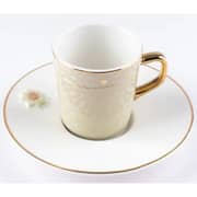Otantik Asalah Beige and Gold Turkish Coffee 12pc Set - Et2538