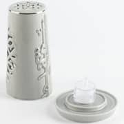 Otantik Liqaa Grey and Silver Small Electronic Candlestick Holder - Et2821
