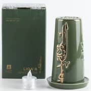 Otantik Liqaa Olive and Gold Small Electronic Candlestick Holder - Et2822