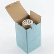 Otantik Liqaa Beige and Gold Small Electronic Candlestick Holder - Et2818