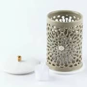 Otantik Asalah Olive and Gold Small Electronic Candlestick Holder - Et2574