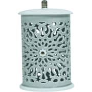 Otantik Asalah Grey and Gold Small Electronic Candlestick Holder - Et2575