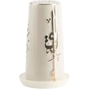 Otantik Liqaa Beige and Gold Medium Electronic Candlestick Holder - Et2823