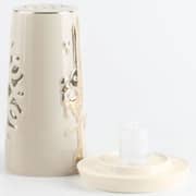 Otantik Liqaa Beige and Gold Medium Electronic Candlestick Holder - Et2823