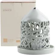 Otantik Jiwar Light Green and Silver Small Electronic Candlestick Holder - Et2696