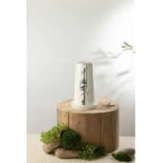 Otantik Liqaa Pearl White and Silver Medium Electronic Candlestick Holder - Et2825